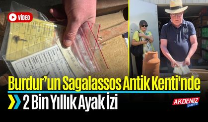 Sagalassos Antik Kenti'nde 2 Bin Yıllık Ayak İzi