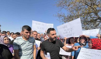 Tazminatlarını Alamayan İşçiler Fabrika Önünde Protesto
