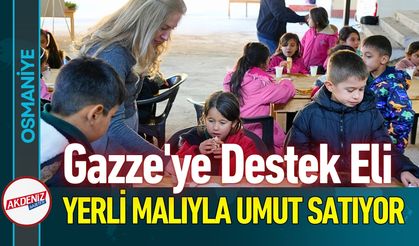 Osmaniye'de Gazze İçin Öğrenciler Yerli Malıyla Umut Sattı