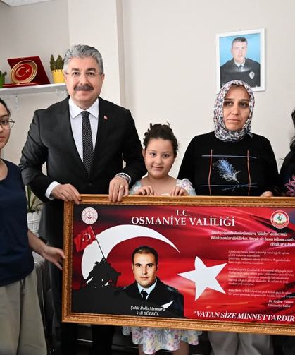 Osmaniye Valisi Yılmaz, şehit ailesi ziyaretinde bulundu