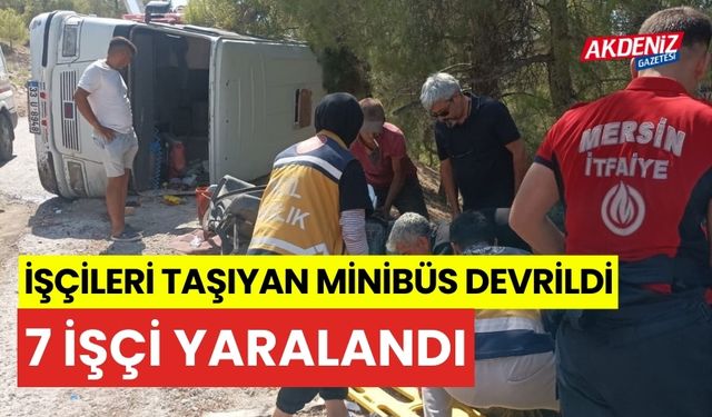 Mersin'de domates işçileri kaza yaptı: 7 yaralı