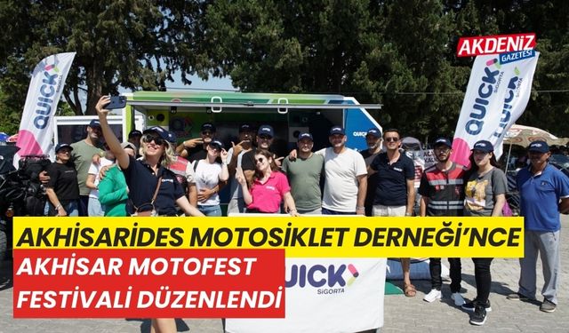 AkhisaRiders Motosiklet Derneği'nce, Akhisar Motofest festivali düzenlendi