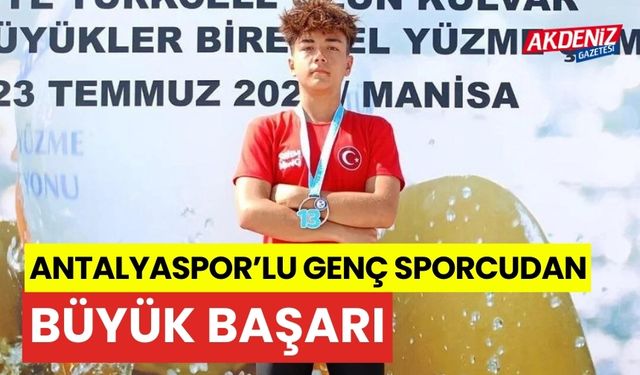 Antalyaspor'lu genç sporcudan büyük başarı