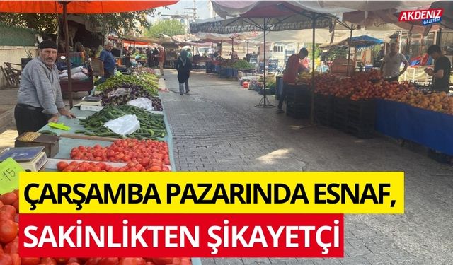 OSMANİYE'DE ÇARŞAMBA PAZARI ESNAFI, ESKİ GÜNLERİNİ ARIYOR (VİDEO)