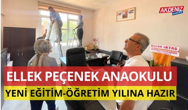 OSMANİYE ELLEK PEÇENEK ANAOKULU YENİ EĞİTİM-ÖĞRETİM YILINA HAZIR