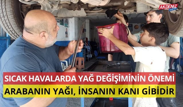 OSMANİYE’DE SICAK HAVALARDA ARAÇ BAKIM VE YAĞ DEĞİŞİMİNE DİKKAT (VİDEO)