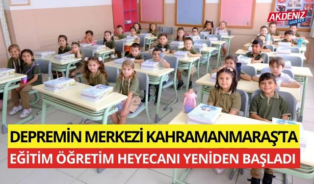 Depremin merkezi Kahramanmaraş'ta okullar açıldı