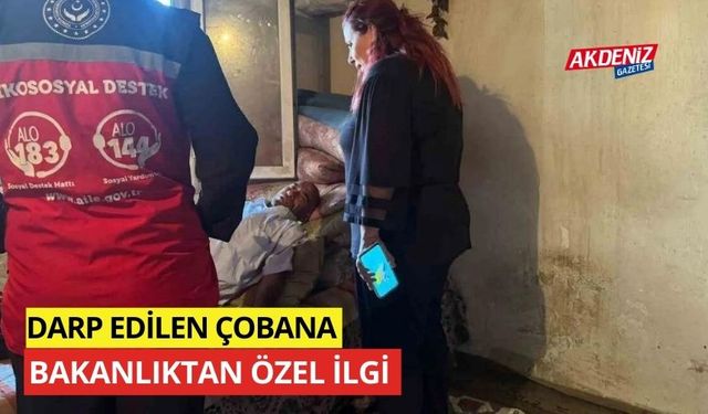 DARP EDİLEN ÇOBANA BAKANLIKTAN ÖZEL İLGİ