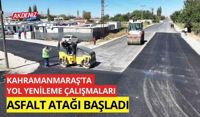 Kahramanmaraş Büyükşehir Belediyesi’nden asfalt atağı