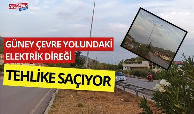 OSMANİYE'DEKİ BU ELEKTRİK DİREĞİ TEHLİKE SAÇIYOR