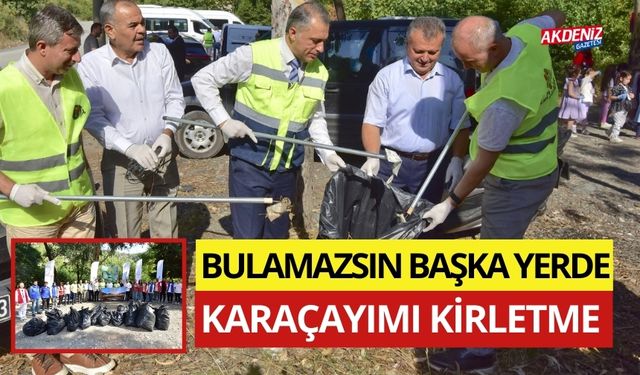 OSMANİYE BELEDİYE BAŞKANI İBRAHİM ÇENET, VATANDAŞLARLA ÇÖP TOPLADI