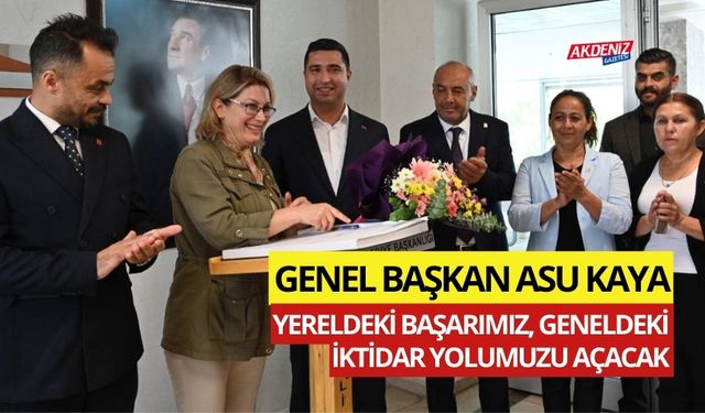 CHP KADIN KOLLARI GENEL BAŞKANI KAYA, BAŞKAN OLCAR'I ZİYARET ETTİ