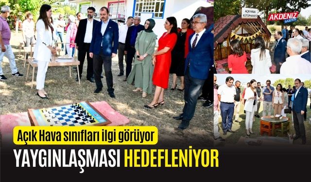 OSMANİYE'DE AÇIK HAVA SINIFLARI İLGİ GÖRÜYOR