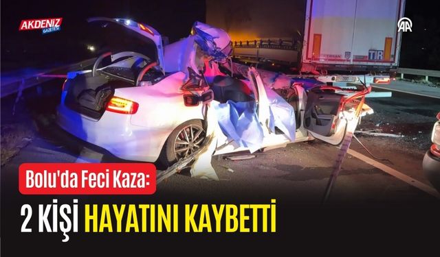 Bolu'da Feci Kaza: 2 Kişi Hayatını Kaybetti