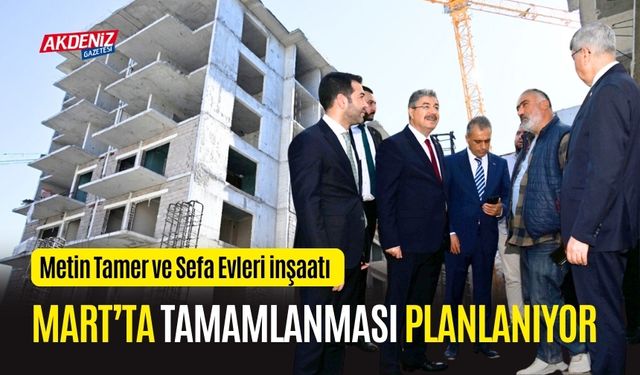 OSMANİYE'DE METİN TAMER VE SEFA EVLER İNŞAATI MART'TA BİTİYOR