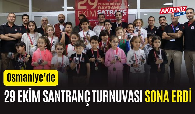 OSMANİYE’DE DÜZENLENEN SANTRANÇ TURNUVASI SONA ERDİ