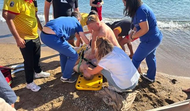 Plajda rahatsızlanan turist yolda öldü!