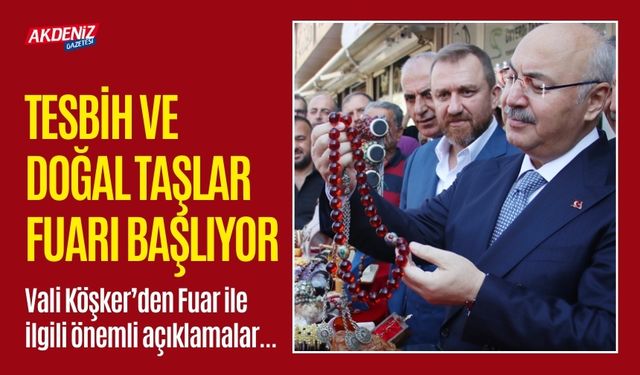 ADANA'DA TESBİH VE DOĞAL TAŞLAR FUARI BAŞLIYOR