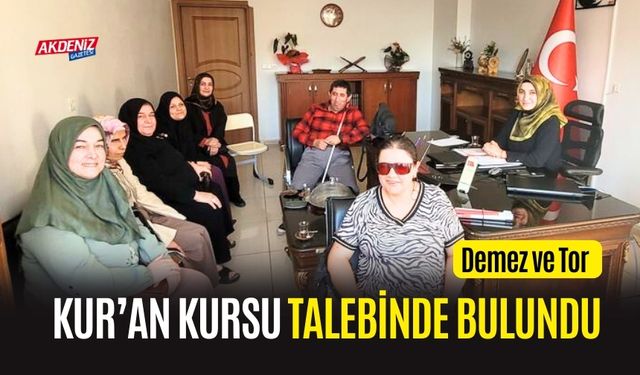 OSMANİYE'DE ENGELLİ DERNEKLERİ KUR'AN KURSU TALEBİNDE BULUNDU