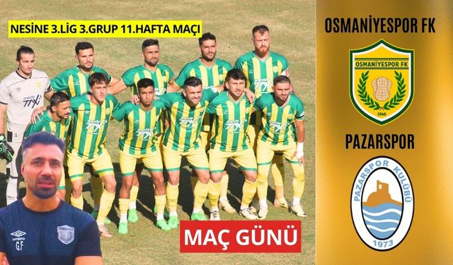 PAZARSPOR - OSMANİYESPOR FK. MAÇI İZLE, NEREDEN İZLENİR?, SAAT KAÇTA, MAÇ DETAYLARI…