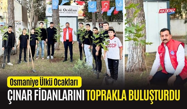 OSMANİYE ÜLKÜ OCAKLARI, ÇINAR FİDANI DİKTİ