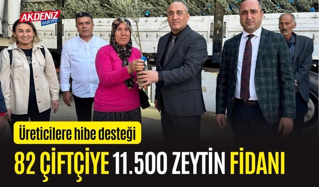 OSMANİYE'DE 85 ÇİFTÇİYE 11.500 ZEYTİN FİDANI DAĞITILDI