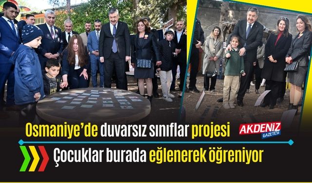 OSMANİYE: ÖĞRENCİLER BU SINIFLARDA EĞLENEREK ÖĞRENİYOR