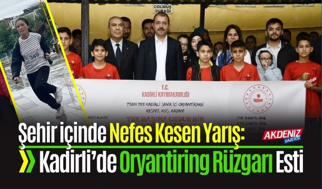 Şehir içinde Nefes Kesen Yarış: Kadirli’de Oryantiring Rüzgarı Esti