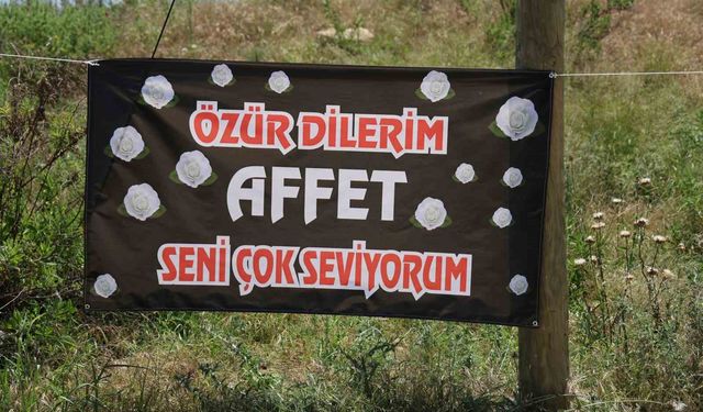Adana’da gizemli ’özür dilerim affet seni çok seviyorum’ ilanı