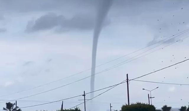 Alanya'da Sabah Saatlerinde Hortum Paniği