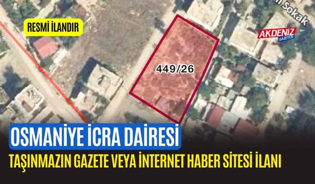 TAŞINMAZIN GAZETE VEYA İNTERNET HABER SİTESİ İLANI