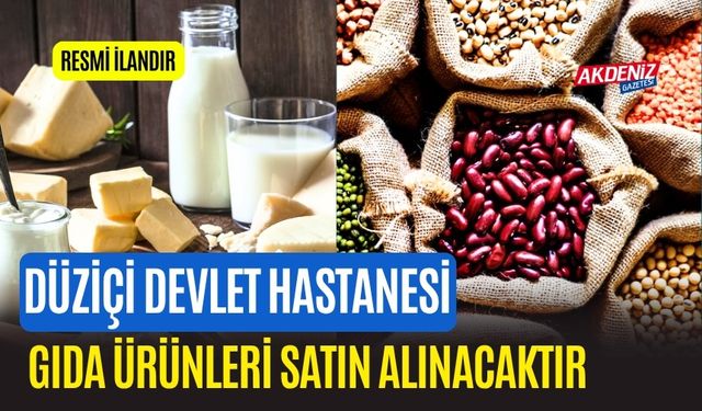 GIDA ÜRÜNLERİ SATIN ALINACAKTIR