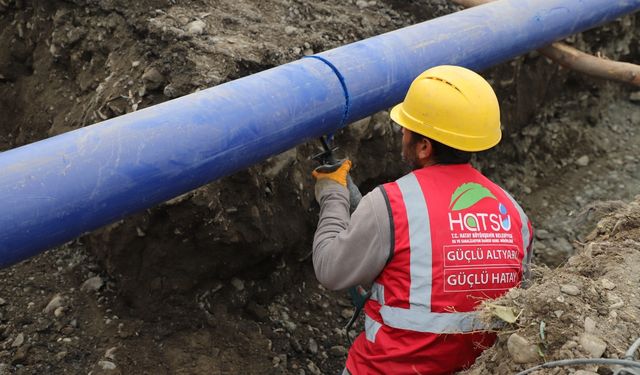 Hatay'ın depremde tahrip olan su altyapısı hummalı çalışmalarla yenileniyor