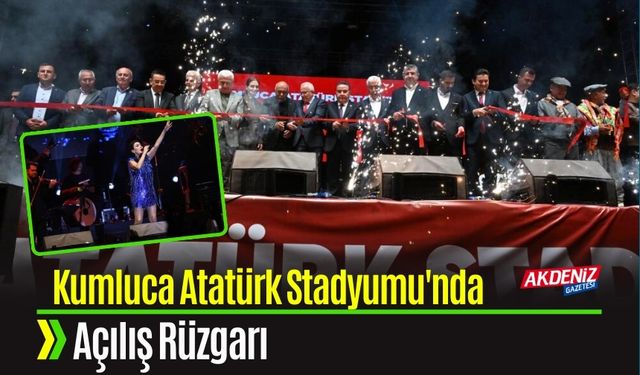 Kumluca Atatürk Stadyumu'nda açılış rüzgarı