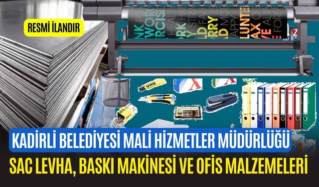 SAC LEVHA, BASKI MAKİNESİ VE OFİS MALZEMELERİ