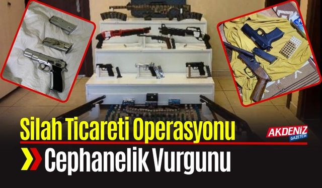 Silah Ticareti Operasyonunda Cephanelik Ele Geçirildi