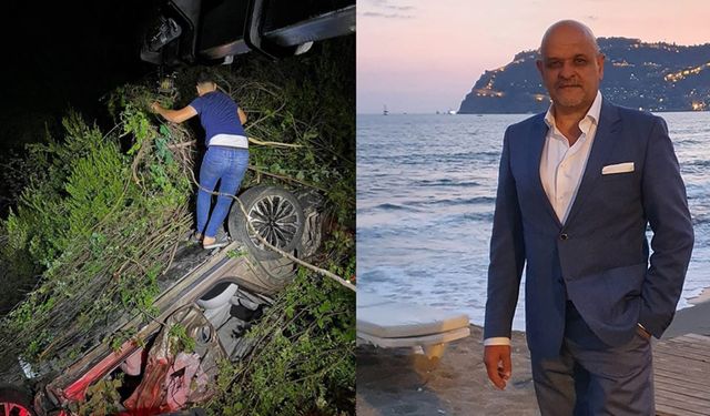 Alanya’da uçuruma yuvarlanan araç sürücüsü hayatını kaybetti