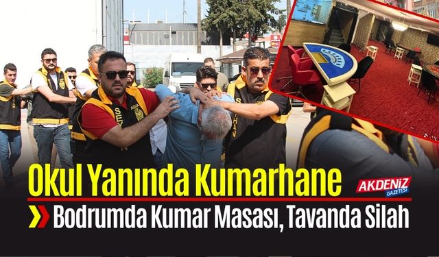 Adana'da Okul Yanındaki İş Yerinin Bodrumunda Kumarhane Şoku