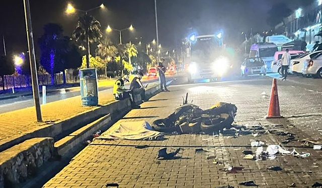 Alanya'da motosiklet kazası can aldı
