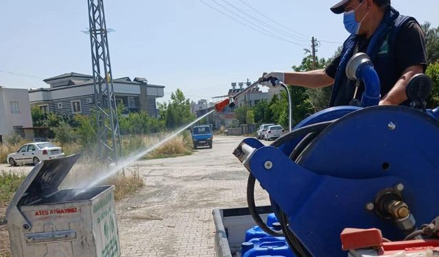 Osmaniye'de Yoğun İlaçlama Mesaisi