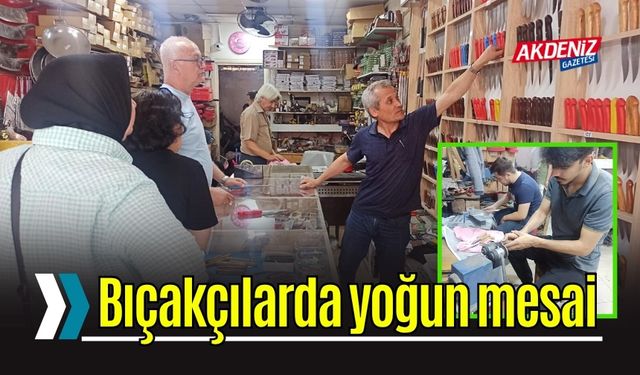 Bıçakçılarda Kurban Bayramı Yoğunluğu