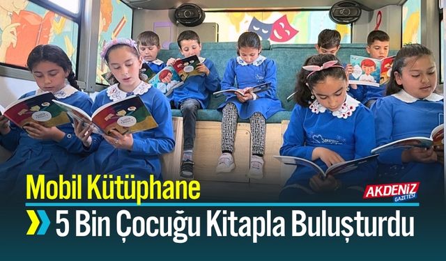 Mobil Kütüphane 5 Bin Çocuğu Kitapla Buluşturdu