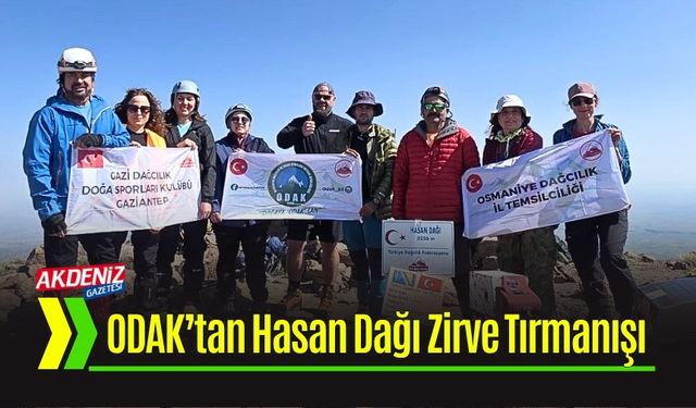 Osmaniyeli Dağcılardan Başarılı Hasan Dağı Zirve Tırmanışı