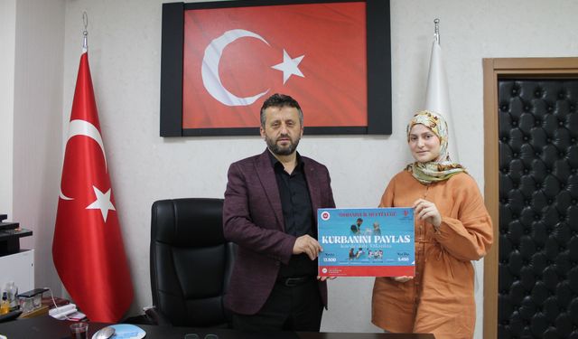 Osmaniyeli Hukuk Öğrencisinden Filistin'e Anlamlı Kurban Bağışı