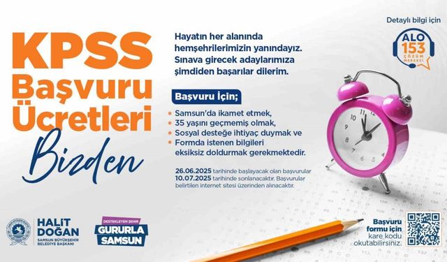 Samsun Büyükşehir Belediyesi’nden KPSS Adaylarına Destek