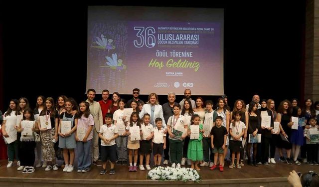Uluslararası Çocuk Resimleri Yarışması'nda Ödüller Sahiplerini Buldu