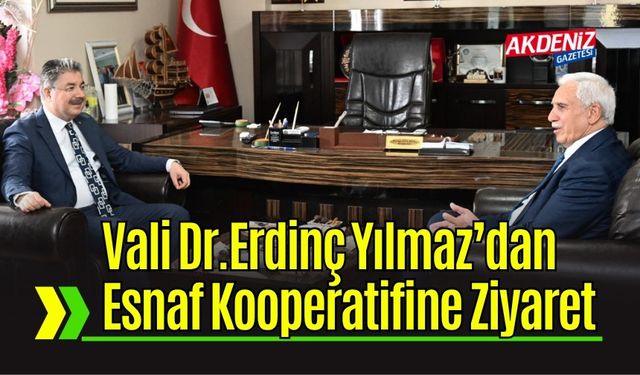 Osmaniye Valisi Yılmaz’dan Esnaf Kooperatifine Ziyaret