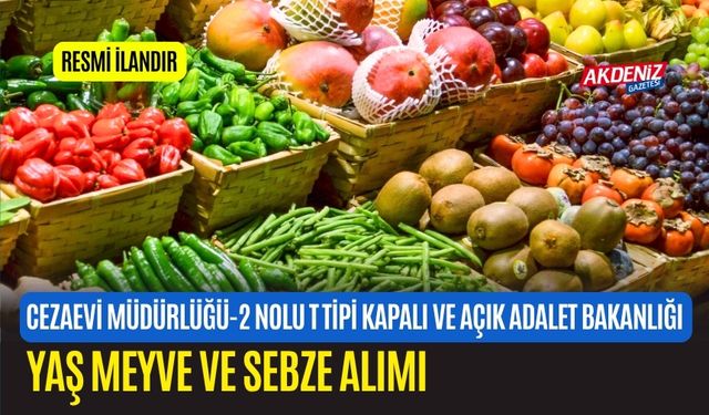 YAŞ MEYVE VE SEBZE ALIMI