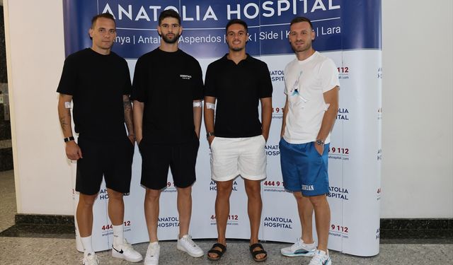 Alanyaspor'da teknik heyet ve futbolcular sağlık kontrolünden geçti
