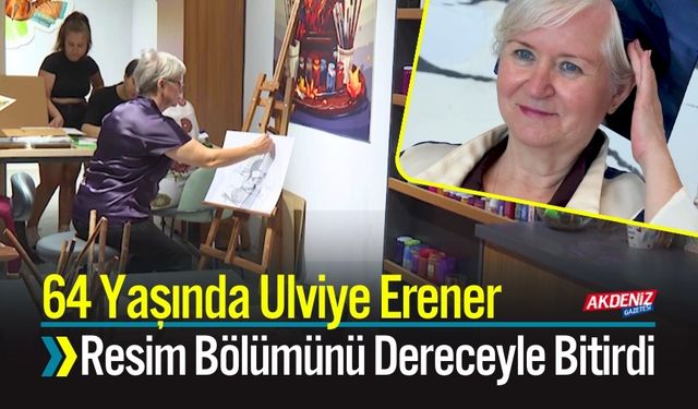 64 Yaşında Emekli İnşaat Mühendisi Resim Bölümünü Dereceyle Bitirdi